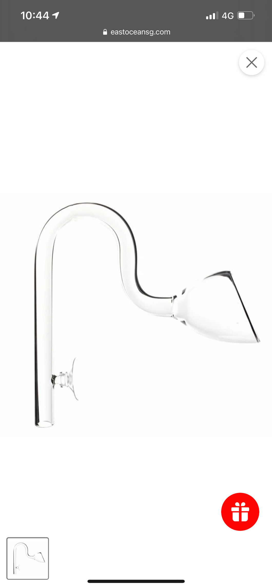 ANS Optiglass Outflow Lily Pipe